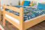 Lits superposés 90 x 200 cm pour adultes "Easy Premium Line" K17/n, hêtre massif laqué naturel, convertibles