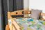 Lits superposés pour adultes "Easy Premium Line" K19/n, tête et pied de lit ajourés, hêtre massif naturel - 90 x 190 cm (l x L), séparable