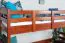 Lit mezzanine enfant 90 x 200 cm | Easy Premium Line K22/n | Hêtre massif teinte cerise | Séparable