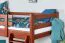 Lit mezzanine enfant 90 x 200 cm | Easy Premium Line K22/n | Hêtre massif teinte cerise | Séparable