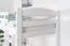 Lit mezzanine pour adultes "Easy Premium Line" K22/n, hêtre massif blanc - Couchage : 90 x 190 cm