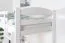 Lit mezzanine pour adultes "Easy Premium Line" K22/n, hêtre massif blanc - Couchage : 90 x 190 cm