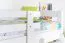 Lit mezzanine pour adultes "Easy Premium Line" K22/n, hêtre massif blanc - Couchage : 90 x 190 cm