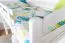 Lit mezzanine pour adultes "Easy Premium Line" K22/n, hêtre massif blanc - Couchage : 90 x 190 cm