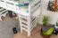 Lit mezzanine pour adultes "Easy Premium Line" K22/n, hêtre massif blanc - Couchage : 90 x 190 cm