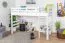 Lit mezzanine pour adultes "Easy Premium Line" K22/n, hêtre massif blanc - Couchage : 90 x 190 cm
