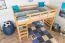 Lit mezzanine "Easy Premium Line" K23/n, hêtre massif laqué naturel, divisible - Surface de couchage : 120 x 190 cm