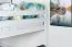 Lit mezzanine 160 x 190 cm pour adultes "Easy Premium Line" K23/n, hêtre massif laqué blanc, divisible