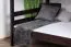 Lit superposé divisible 120 x 200 cm K24/n | Hêtre massif laqué chocolat | Tête et pied droits | Easy Premium Line