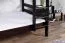 Lit superposé divisible 120 x 200 cm K24/n | Hêtre massif laqué chocolat | Tête et pied droits | Easy Premium Line