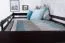 Lit superposé divisible 120 x 200 cm K24/n | Hêtre massif laqué chocolat | Tête et pied droits | Easy Premium Line