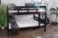 Lit superposé divisible 120 x 200 cm K24/n | Hêtre massif laqué chocolat | Tête et pied droits | Easy Premium Line