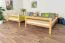 Lit superposé divisible avec matelas Bonell K24/n | 140 x 200 cm | Hêtre massif naturel laqué | Tête et pied droits