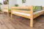 Lit superposé divisible avec matelas Bonell K24/n | 140 x 200 cm | Hêtre massif naturel laqué | Tête et pied droits