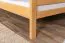 Lit superposé divisible avec matelas Bonell K24/n | 140 x 200 cm | Hêtre massif naturel laqué | Tête et pied droits
