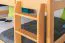 Lits superposés 160 x 190 cm pour adultes "Easy Premium Line" K24/n, tête et pied de lit droits, en hêtre massif verni naturel, séparable
