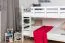Lit superposé convertible Easy Premium Line K24/n | Hêtre massif blanc | 120 x 190 cm | Sécurité et design moderne