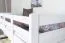 Lit superposé convertible Easy Premium Line K24/n | Hêtre massif blanc | 120 x 190 cm | Sécurité et design moderne