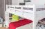 Lit superposé convertible Easy Premium Line K24/n | Hêtre massif blanc | 120 x 190 cm | Sécurité et design moderne