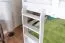 Lits superposés 160 x 190 cm pour adultes "Easy Premium Line" K24/n, tête et pied de lit droits, en hêtre massif laqué blanc, convertibles