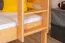 Lit superposé enfant avec toboggan 80 x 190 cm | Hêtre massif verni naturel | Séparable en 2 lits | Easy Premium Line K25/n