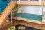 Lit superposé avec toboggan 90 x 190 cm | Hêtre massif naturel | Séparable en 2 lits simples | Easy Premium Line K26/n