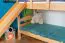 Lit superposé avec toboggan 90 x 190 cm | Hêtre massif naturel | Séparable en 2 lits simples | Easy Premium Line K26/n