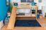 Lit mezzanine enfant 90x200 cm avec toboggan | Hêtre massif naturel | Séparable en 2 lits | Easy Premium Line K27/n