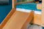 Lit mezzanine enfant 90x200 cm avec toboggan | Hêtre massif naturel | Séparable en 2 lits | Easy Premium Line K27/n