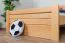 Lit junior bois massif 140 x 200 cm | Ligne Easy Premium K7 | Hêtre naturel | Design moderne | 1 panneau de finition inclus