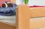 Lit junior bois massif 140 x 200 cm | Ligne Easy Premium K7 | Hêtre naturel | Design moderne | 1 panneau de finition inclus