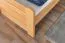 Lit junior bois massif 140 x 200 cm | Ligne Easy Premium K7 | Hêtre naturel | Design moderne | 1 panneau de finition inclus