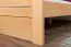 Lit junior bois massif 140 x 200 cm | Ligne Easy Premium K7 | Hêtre naturel | Design moderne | 1 panneau de finition inclus