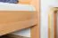 Lit junior bois massif 140 x 200 cm | Ligne Easy Premium K7 | Hêtre naturel | Design moderne | 1 panneau de finition inclus