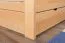 Lit junior Easy Premium Line K7 | 140 x 200 cm | Hêtre massif naturel | 2 tiroirs & 1 panneau