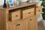 Commode Matam 13 chêne | 3 portes, 3 tiroirs, 87 x 130 x 45 cm | Élégance rustique et fonctionnalité
