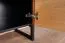 Meuble TV bas Slatina 14 | Chêne / Noir | 46 x 190 x 45 cm | Design moderne, semi-massif