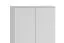 Armoire de bureau Toivala 01 | 204 x 79 x 34 cm | 2 portes verrouillables | 5 compartiments | Coloris gris clair