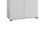 Armoire de bureau Toivala 01 | 204 x 79 x 34 cm | 2 portes verrouillables | 5 compartiments | Coloris gris clair