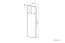 Porte-manteau mural Knoxville 25 gris | 150 x 40 x 3 cm | Design moderne et robuste