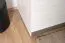 Armoire penderie Knoxville 28 | 4 portes dont 2 miroirs | 3 tiroirs | 5 compartiments | Pin blanc/gris | 202 x 183 x 65 cm