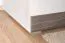 Armoire penderie Knoxville 28 | 4 portes dont 2 miroirs | 3 tiroirs | 5 compartiments | Pin blanc/gris | 202 x 183 x 65 cm