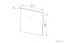 Tiroir de façade Egvad, lot de 2, couleur : bleu clair - Dimensions : 34 x 37 x 2 cm (H x L x P)