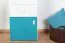 Chambre d'adolescents - Armoire Aalst 18, couleur : chêne / blanc / bleu - Dimensions : 190 x 45 x 40 cm (H x L x P)