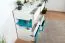 Commode Aalst 22 chambre ado | Chêne, blanc, bleu | 90 x 110 x 40 cm | 6 tiroirs, 2 portes