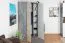 Armoire d’angle Lede 02 | 2 portes battantes | gris, chêne, blanc | 190 x 90 x 90 cm | Chambre jeune