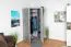 Armoire d’angle Lede 02 | 2 portes battantes | gris, chêne, blanc | 190 x 90 x 90 cm | Chambre jeune