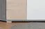 Armoire d’angle Lede 02 | 2 portes battantes | gris, chêne, blanc | 190 x 90 x 90 cm | Chambre jeune