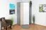 Armoire d’angle Lede 02 | 2 portes battantes | gris, chêne, blanc | 190 x 90 x 90 cm | Chambre jeune