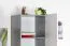 Armoire chambre ado Lede 05 | Gris / Chêne / Blanc | 190 x 45 x 40 cm | Design moderne